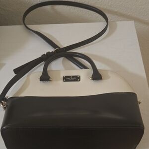 Kate Spade Black and Cream Satchel